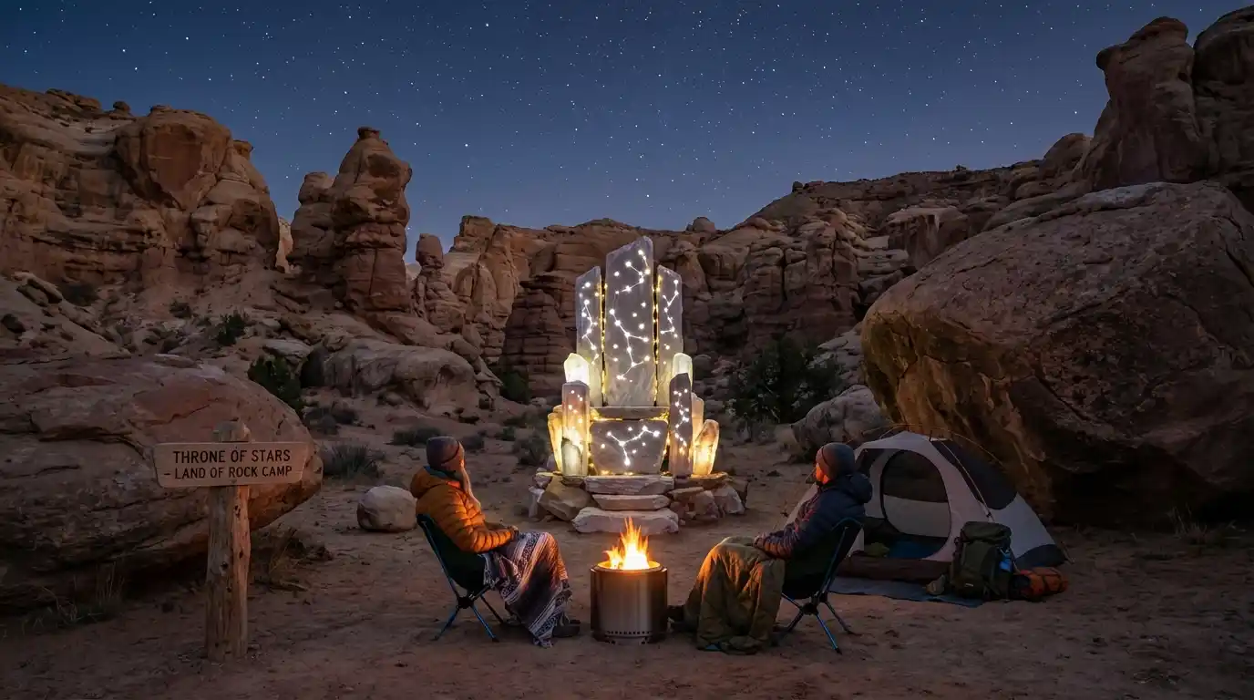 Kemah City Light dan Bintang